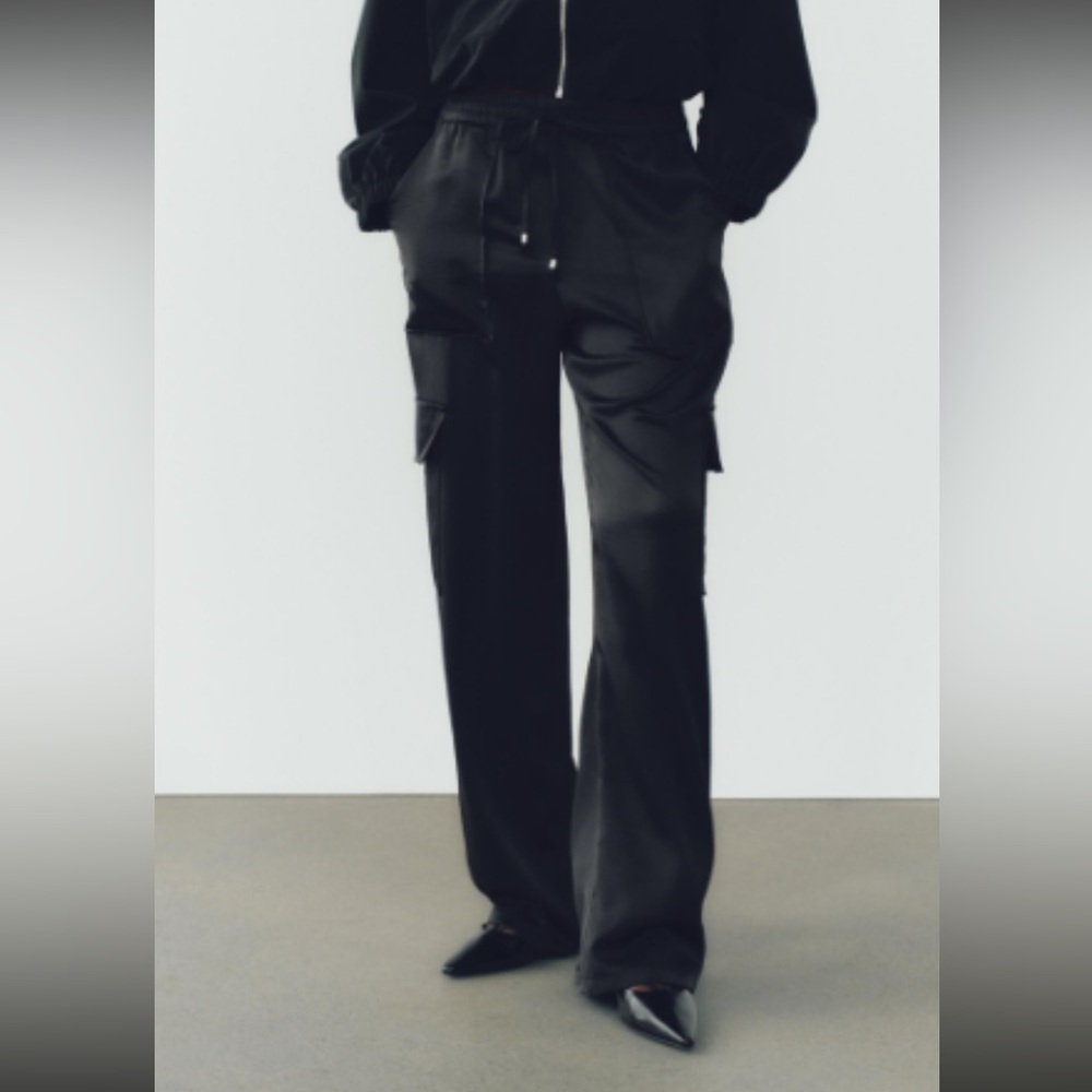 Black Cargo Pants NEW